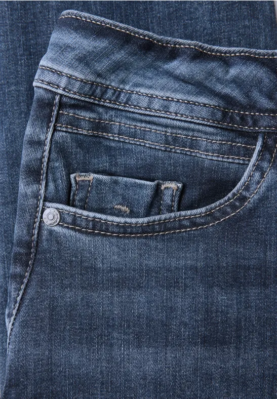 Jeans Slim Fit Dark Blue Random