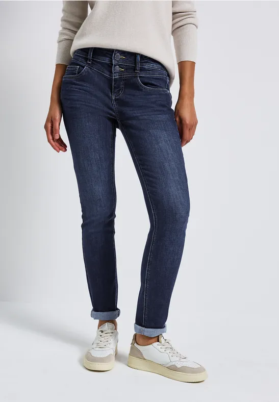 Slim Fit Jeans deep indigo soft washed