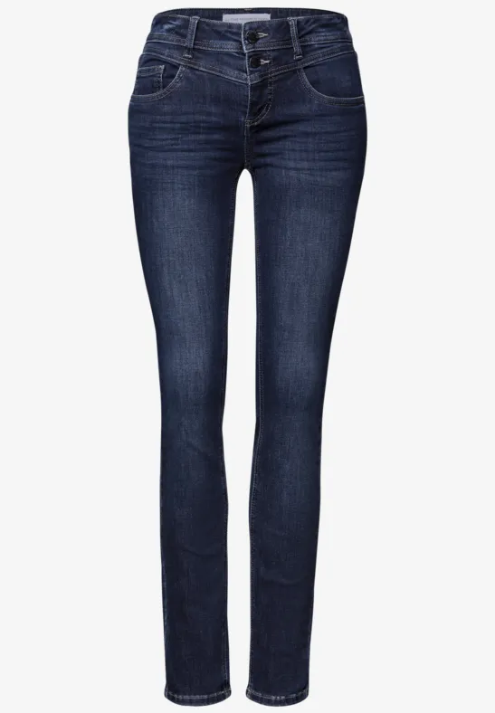 Slim Fit Jeans deep indigo soft washed