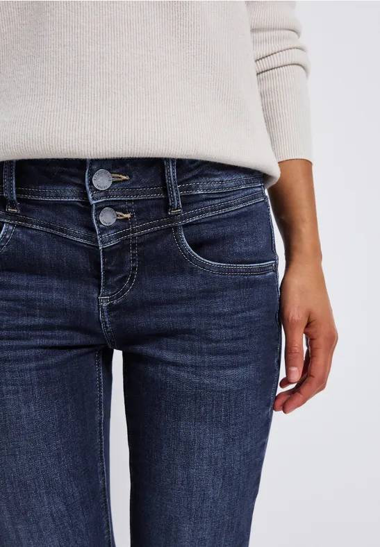 Slim Fit Jeans deep indigo soft washed