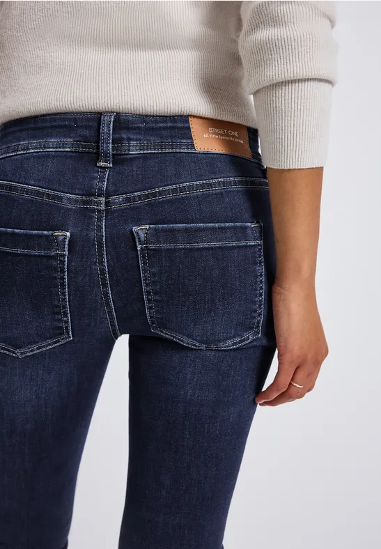 Slim Fit Jeans deep indigo soft washed