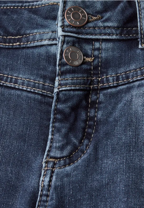 Slim Fit Jeans mid blue random washed