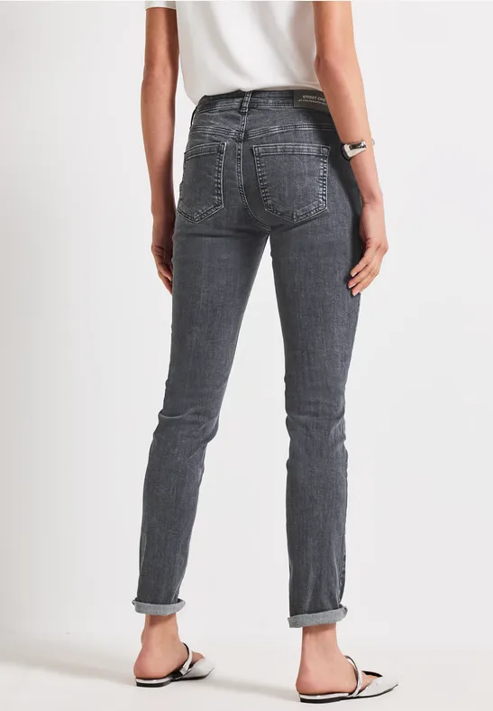 Slim Fit Jeans dark steel grey washed