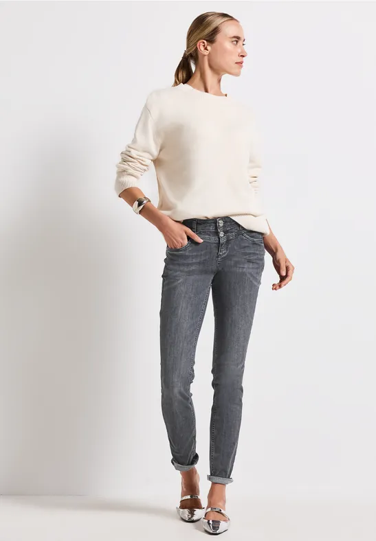 Slim Fit Jeans dark steel grey washed