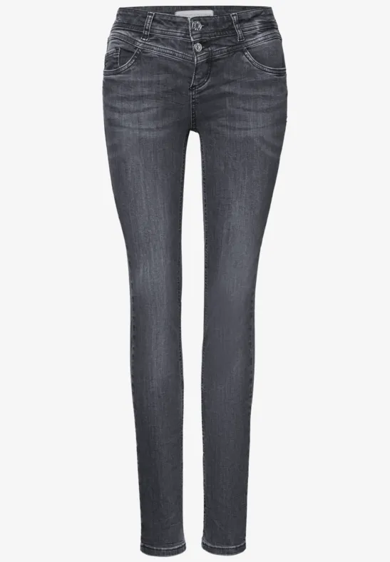 Slim Fit Jeans dark steel grey washed