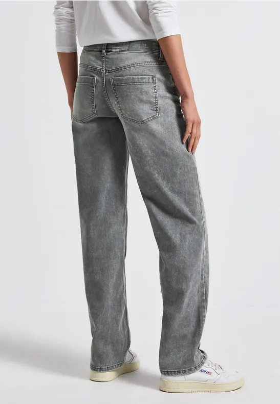 Straight Legs jeans light grey random washed