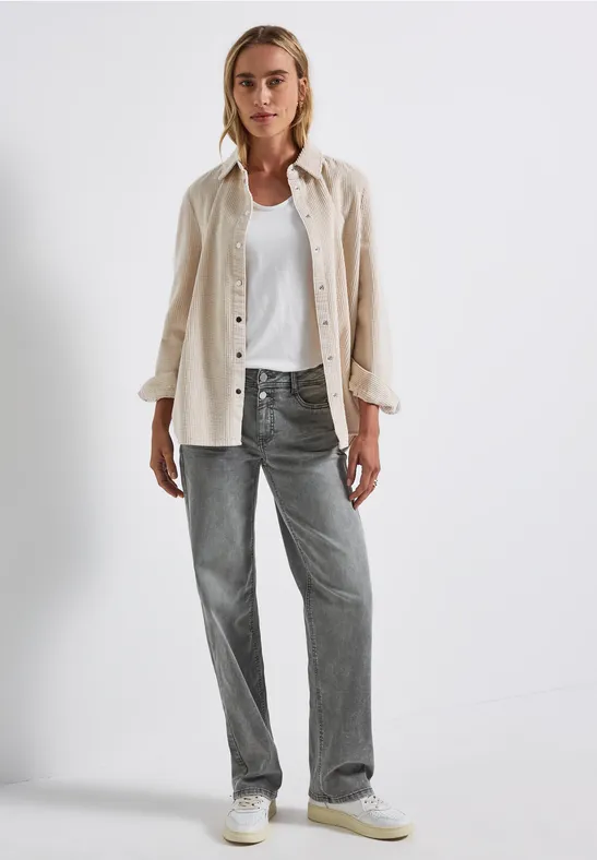 Straight Legs jeans light grey random washed