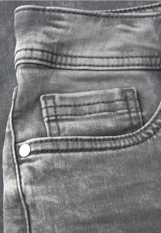 Straight Legs jeans light grey random washed