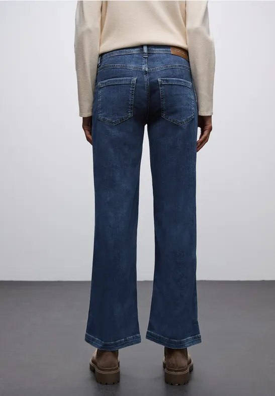 Wide Legs Jeans indigo washed