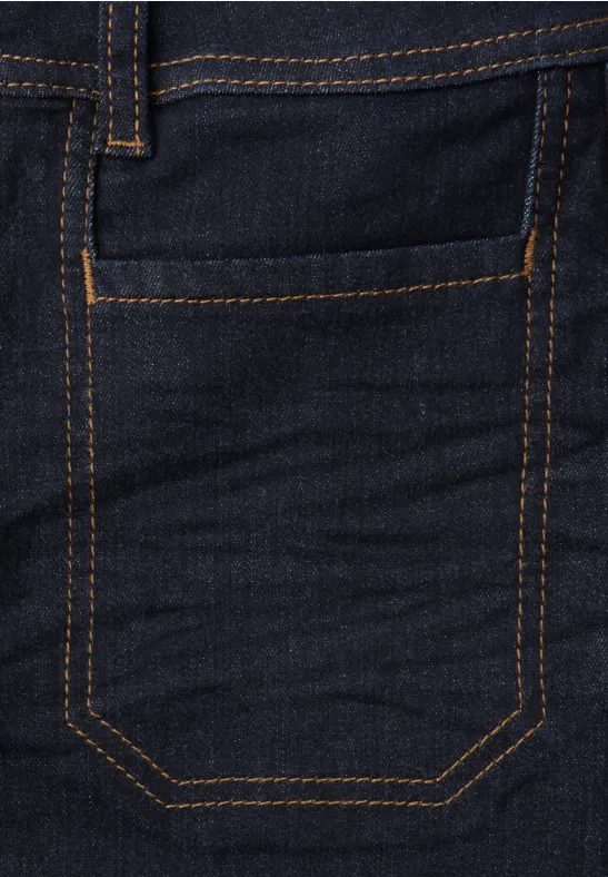 Rinsed Wide Leg Jeans rinsed wash