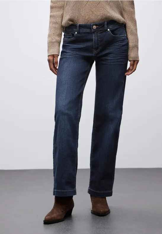 Jeans Straight Legs deep indigo washed