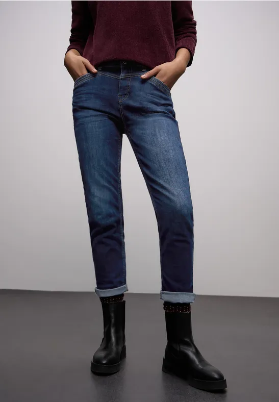 Jeans im Loose Fit dark indigo soft washed