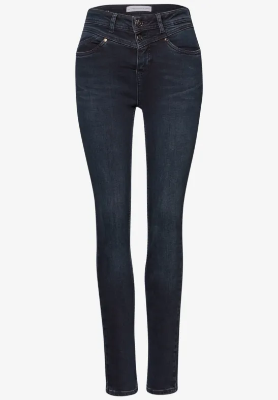 Slim Fit jeans blue black washed