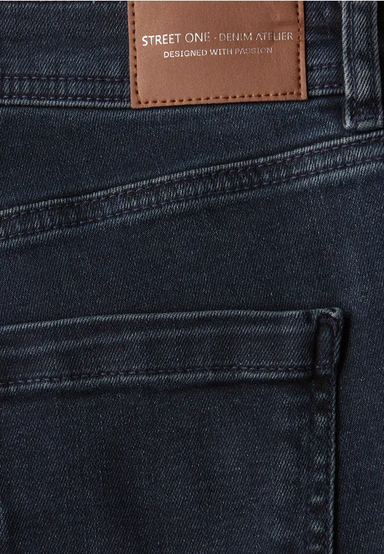 Slim Fit jeans blue black washed