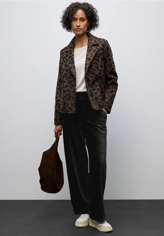 Straight Legs corduroy broek Black
