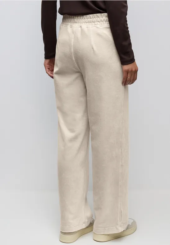 Straight Legs corduroy broek malted beige