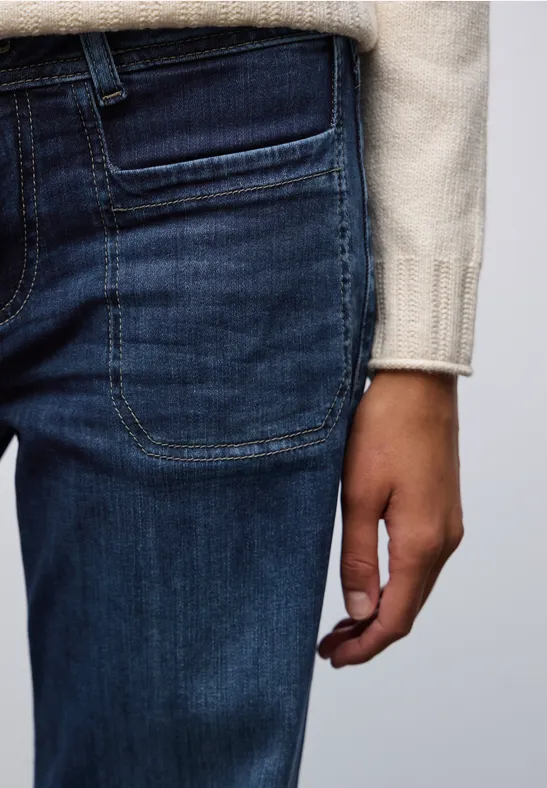 Wide Legs Jeans indigo washed