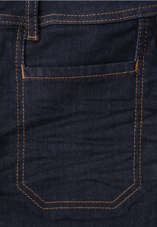 Uitgerolde Wide Legs jeans rinsed wash