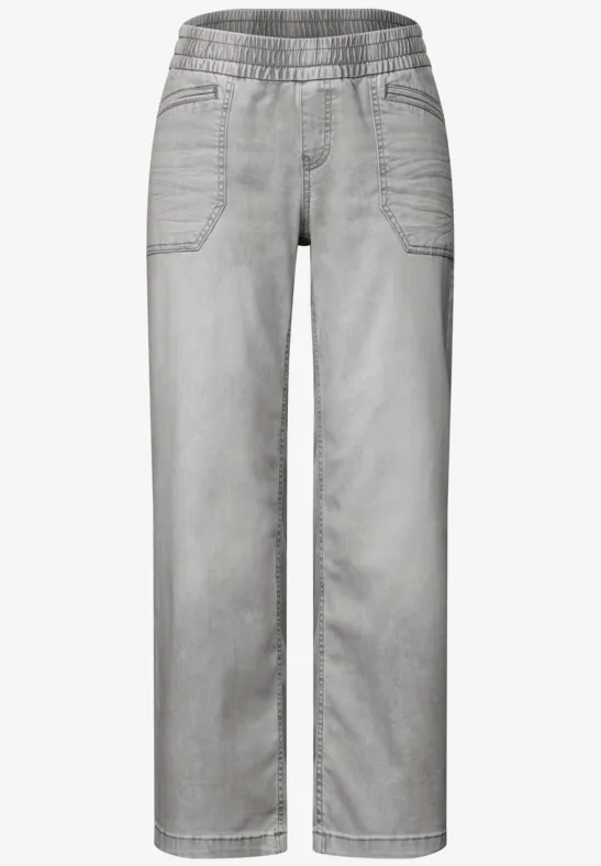 Culotte en jean Light Grey Random Washed