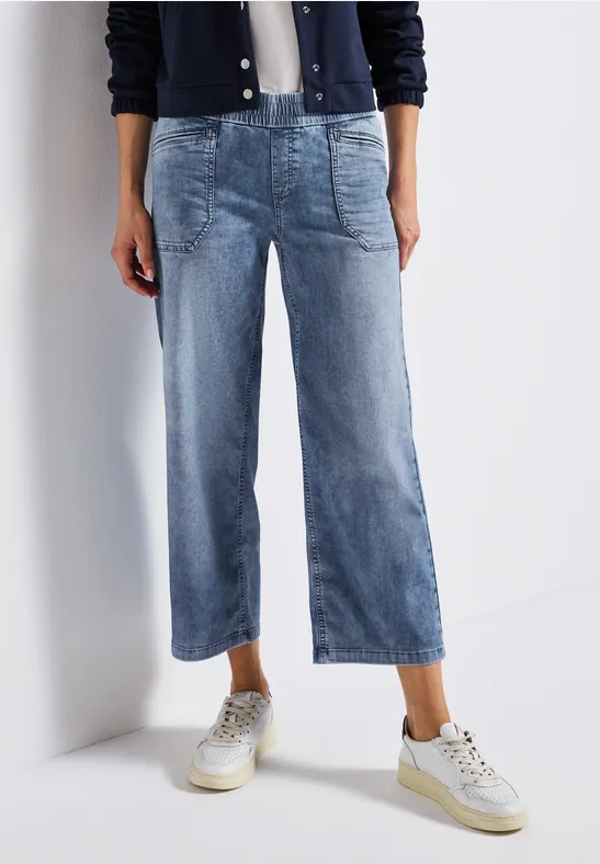 Culotte en jean Medium Blue Wash