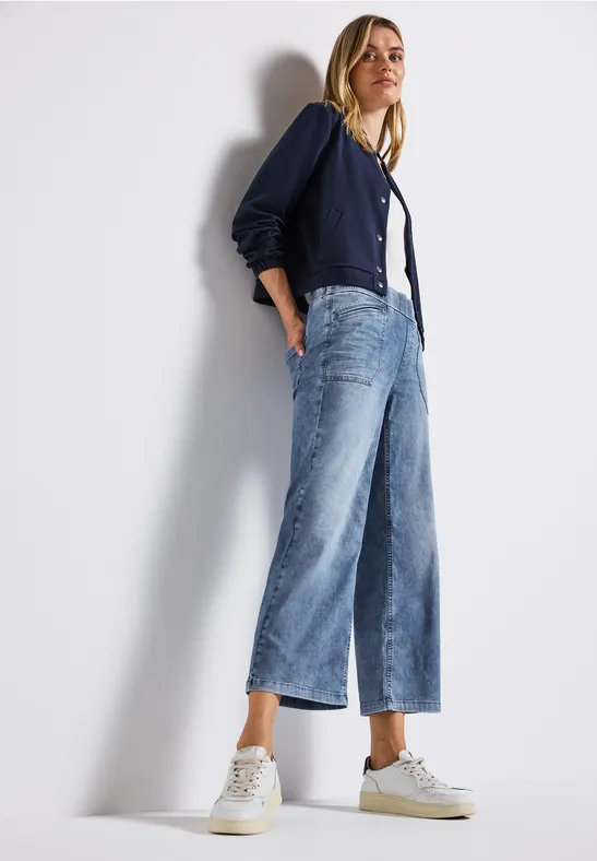 Culotte en jean Medium Blue Wash