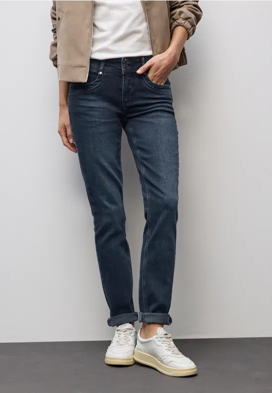Casual jeans blue black washed