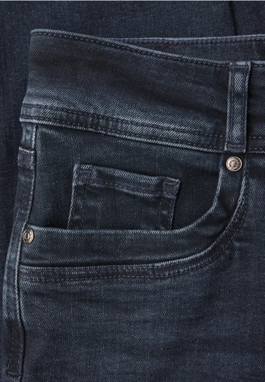 Casual jeans blue black washed
