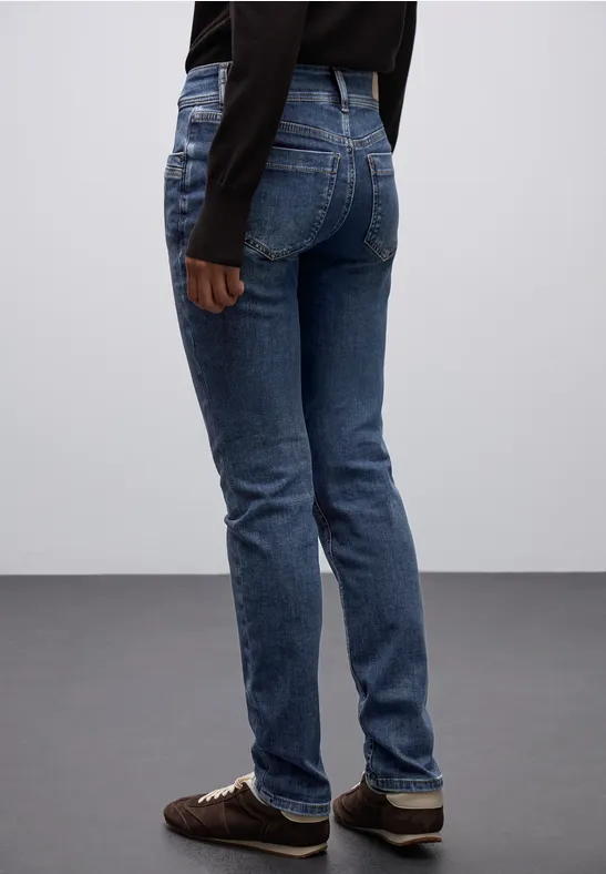 Casual jeans mid blue authentic washed