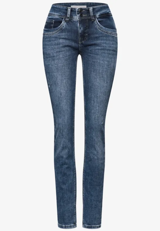 Casual jeans mid blue authentic washed