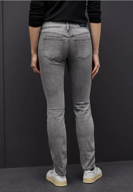 Jeans casual fit mid grey washed