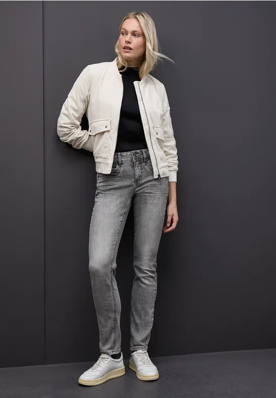 Jeans casual fit mid grey washed