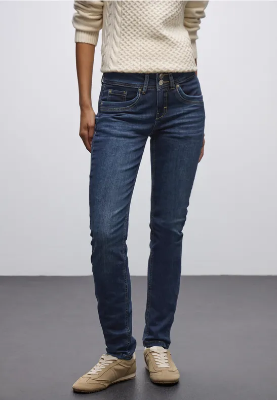 Casual jeans dark indigo soft washed