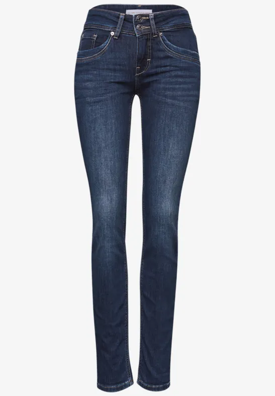 Casual jeans dark indigo soft washed