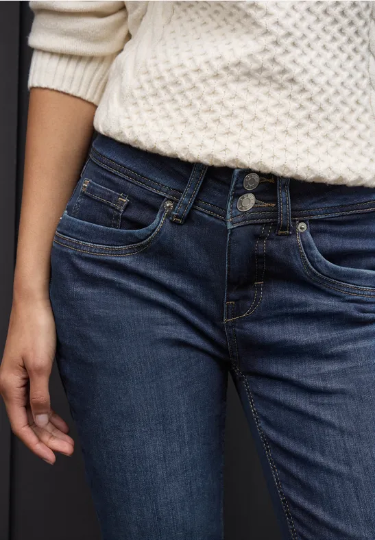 Casual jeans dark indigo soft washed