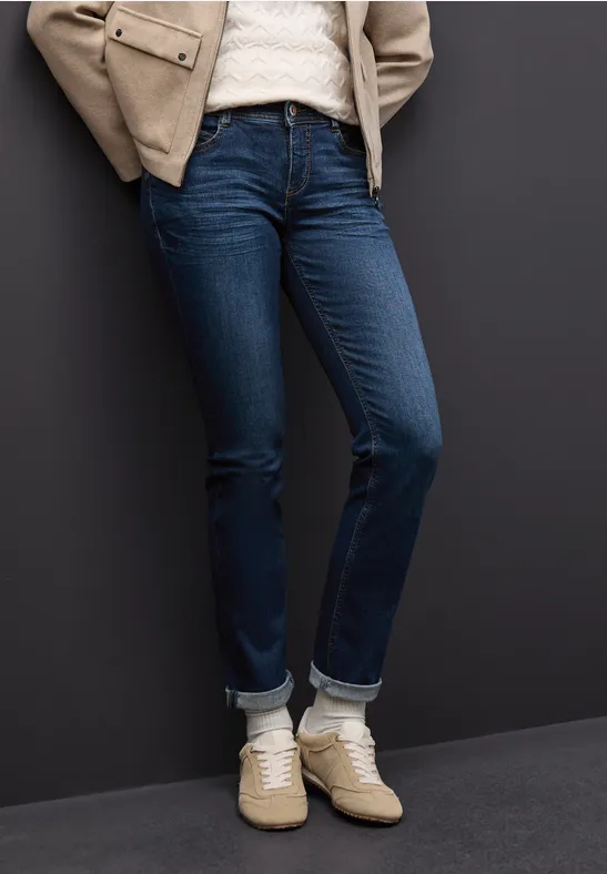 Casual jeans dark blue soft wash