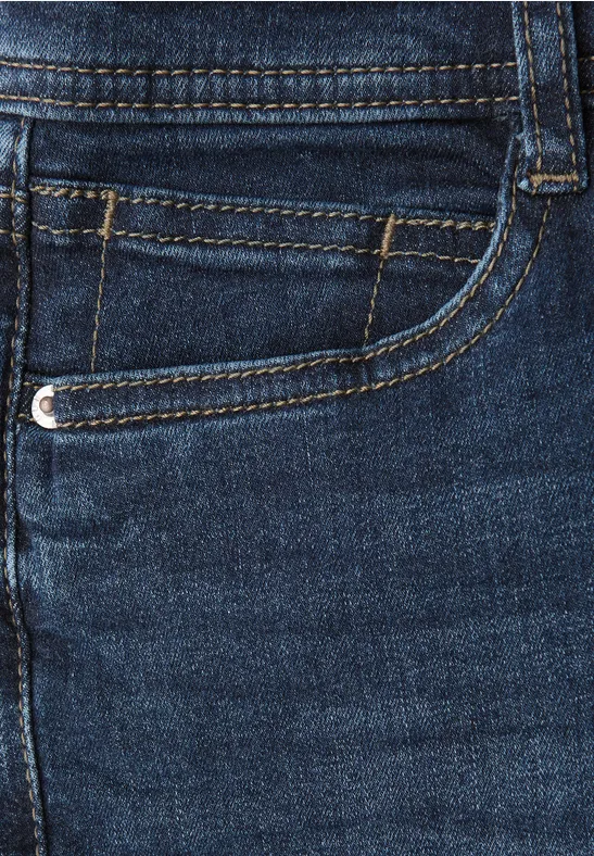 Casual jeans dark blue soft wash