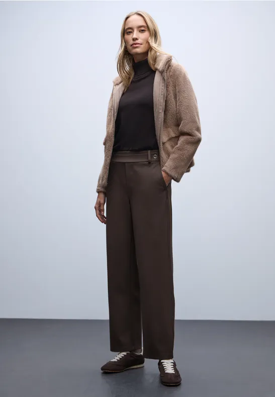 Pantalon Straight Legs deep roast brown