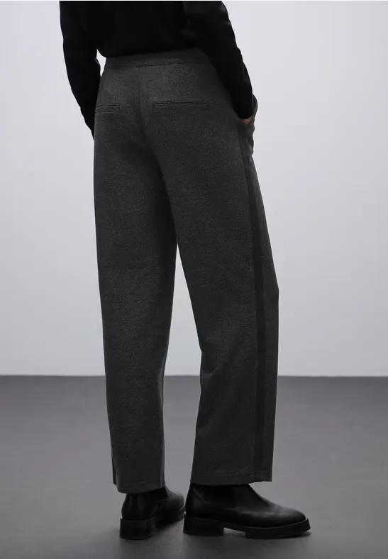 Pantalon Straight Legs avec tape Black