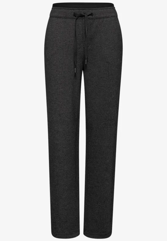 Pantalon Straight Legs avec tape Black