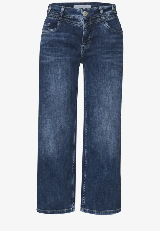 Wide Legs Jeans indigo heavy washed