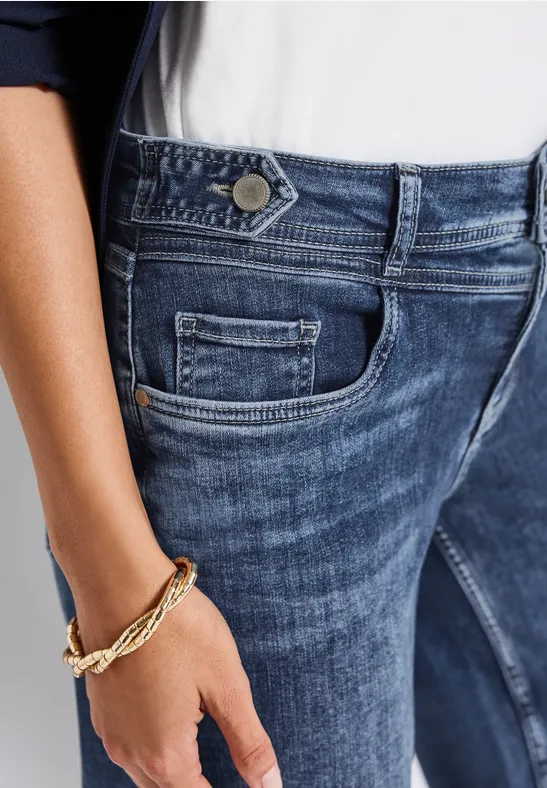 Wide Legs Jeans indigo heavy washed