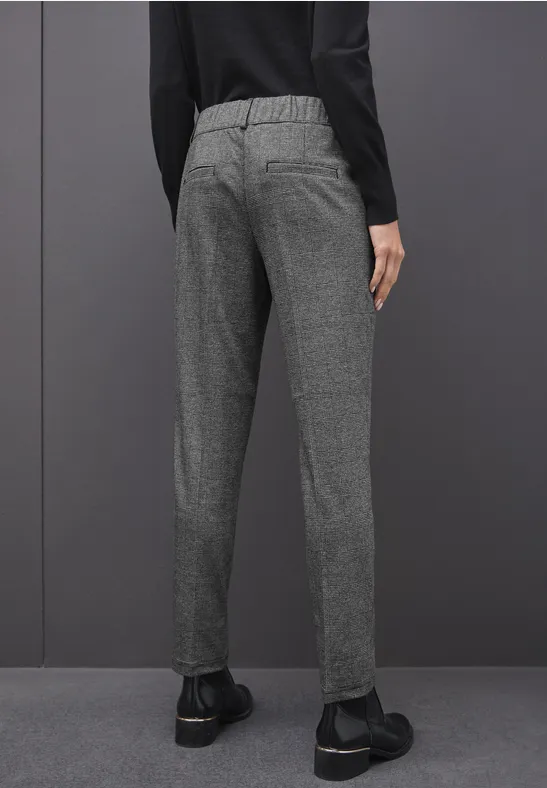 Casual jacquard chino Black