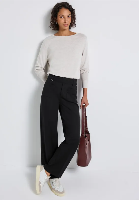 Straight Leg Hose Black