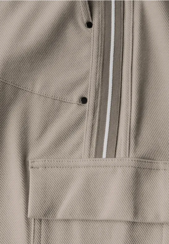 Cargo broek met Gallo strepen morning beige