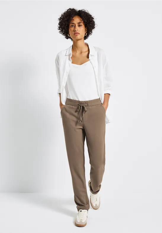 Loose Fit broek bark brown