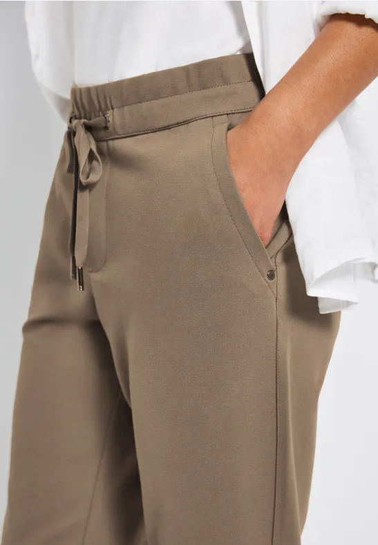 Loose Fit broek bark brown