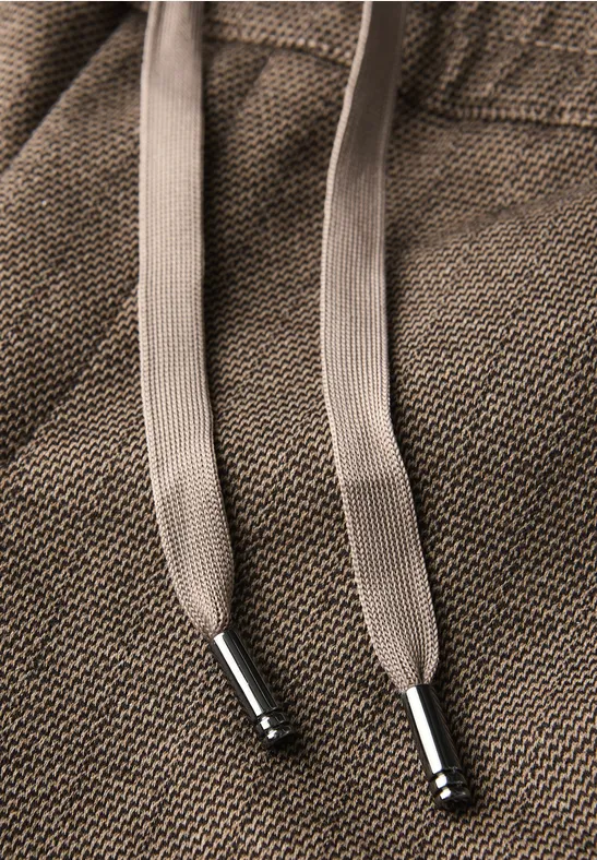 Gestreepte broek bark brown