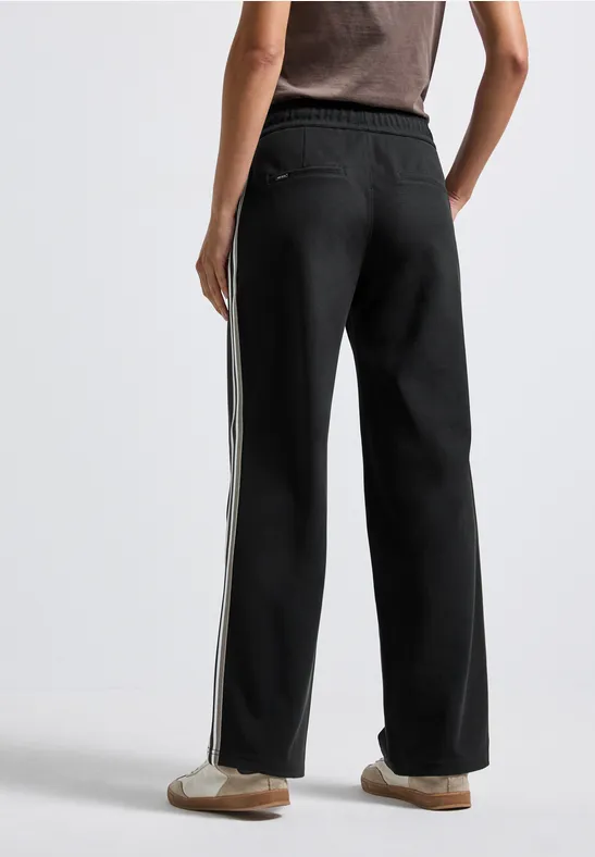 Broek met galonstrepen Black