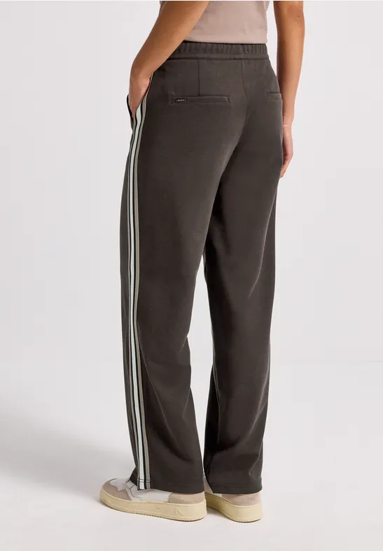 Broek met galonstrepen deep roast brown