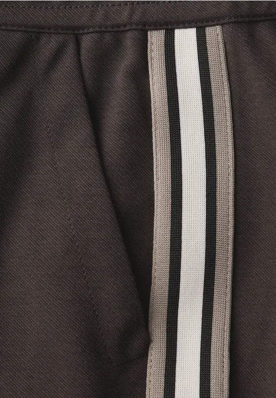 Broek met galonstrepen deep roast brown